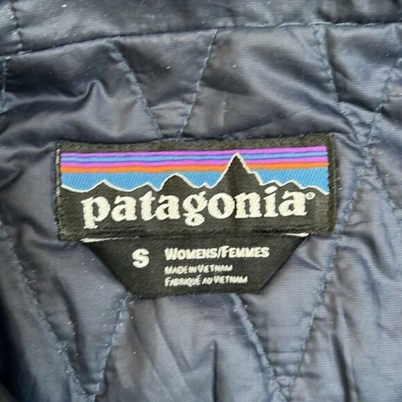 Patagonia primaloft vegan puffer jacket us women's size small teal blue green - Picture 4 of 10
